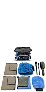 Sudz Budz Premium Microfiber Car Wash Kit 8pcs