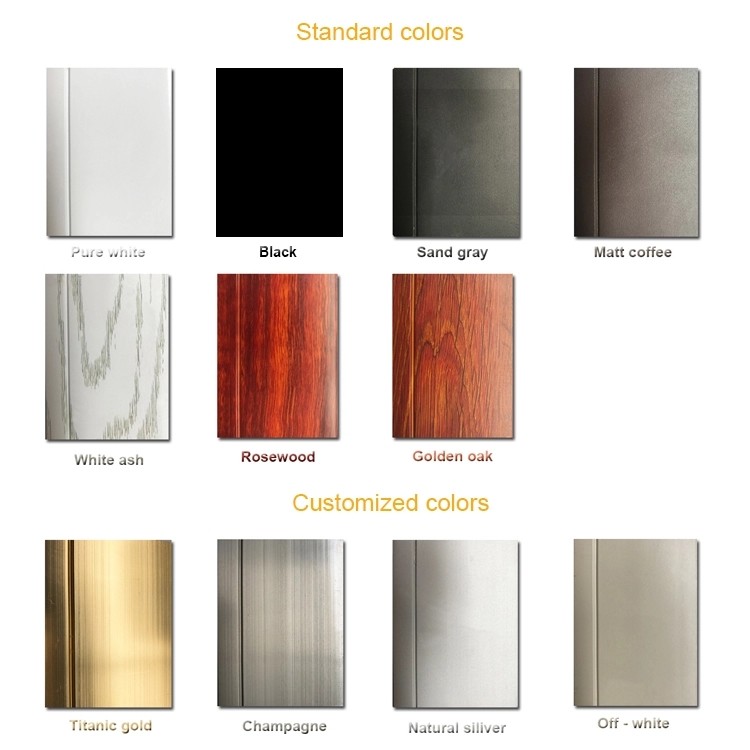 Tinted Glass Anodizing 1.4mm Aluminum Top Hung Window