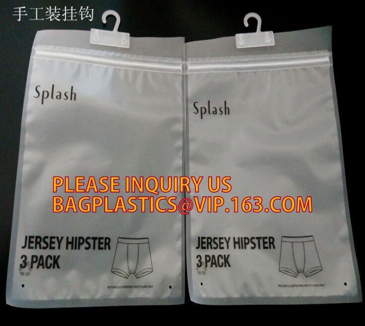 hanger bag with zip lock on the top,Frosted Zip lockk bag EVA PVC hanger bag for clothes, EVA frost drawstring bag, Froste