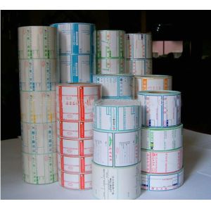 Digital Sequential Promotion Labels / Customized Printed Paper Sticker In Roll