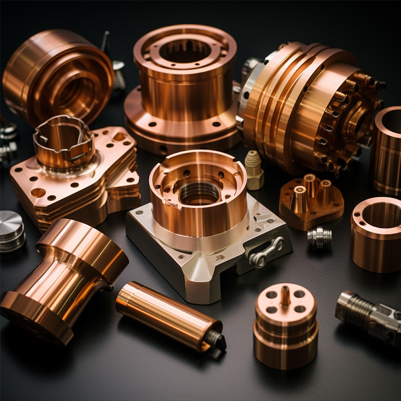 High Precision CNC Copper Parts , Aerospace Industrial CNC Milling Components