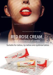  Red Rose Numb Anesthetic Cream 10g Permanent Makeup Lidocaine Numbing Cream Apply For 20 Mins Numb For 5-6 Hours Manufactures