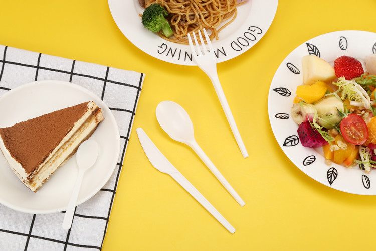 HACCP High Temperature Resistant CPLA Biodegradable Tableware Set