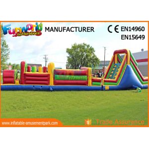 Interesting Inflatables Obstacle Course For Amusement Park / Fun City