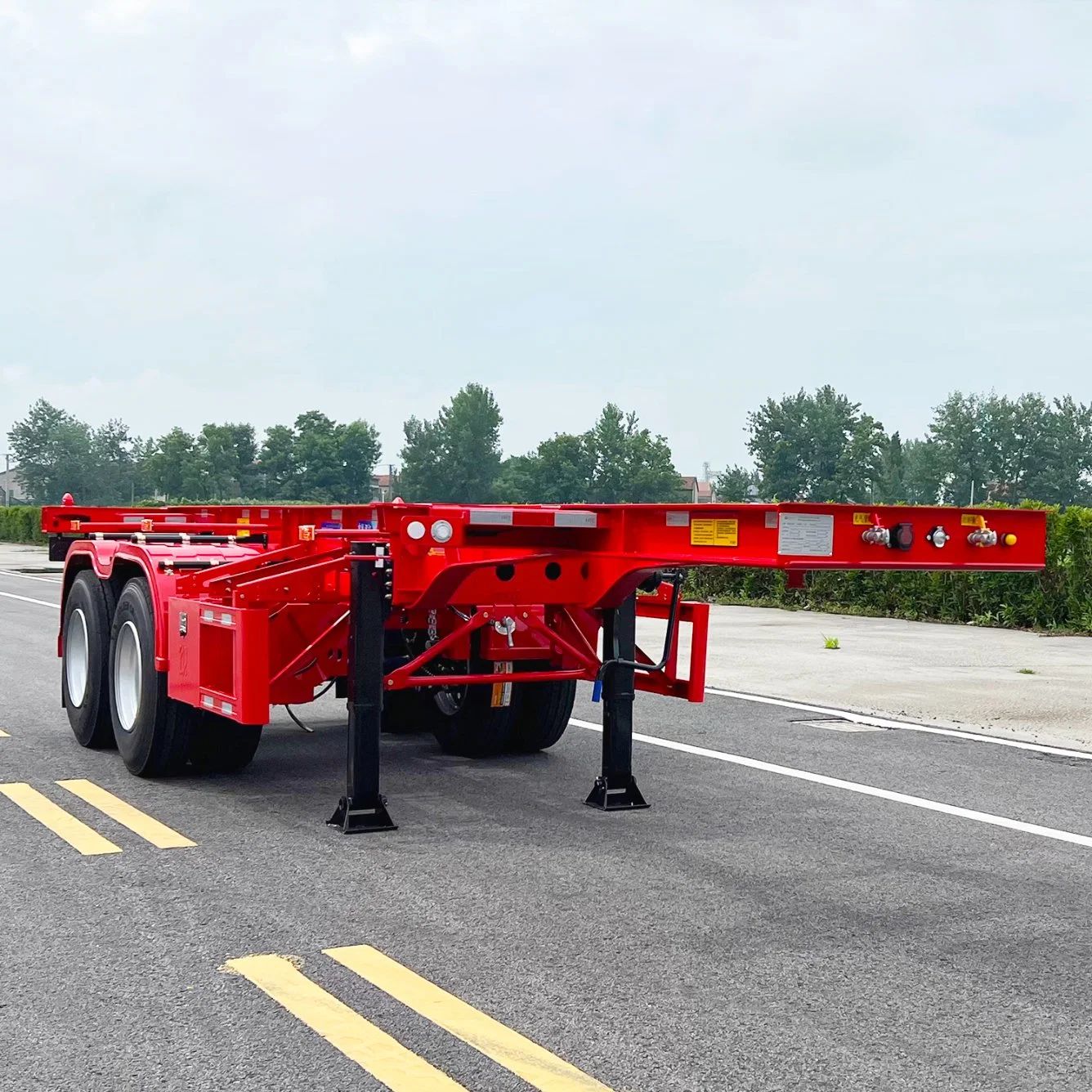CIMC high quality steel China factory price 3/ 4 /5 Axle 48-60 Ton Warehouse Railing/Flatbed for Sale Flatbed Semi Trailer