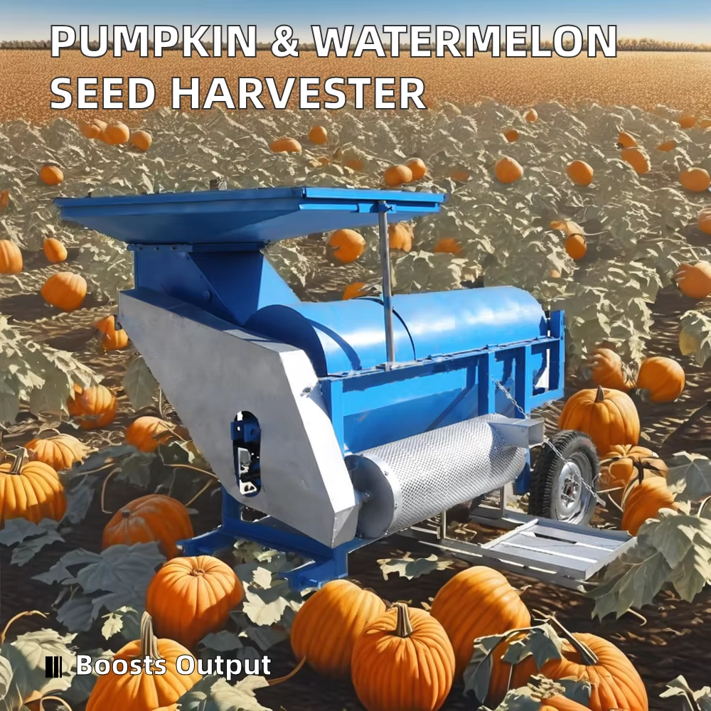 500Kg/H Pumpkin Extractor Melon Harvesting Machine Watermelon Seed Harvesters
