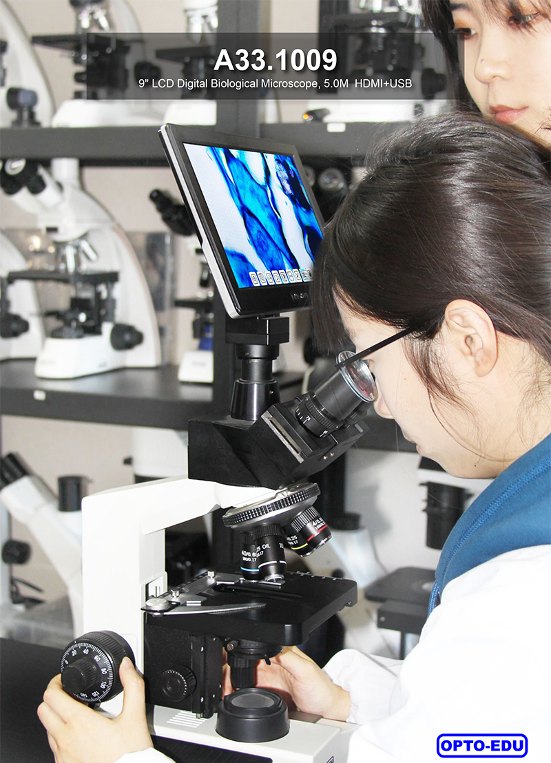 Portable 1600x Magnification 2.0x2.0um Digital Lcd Microscope