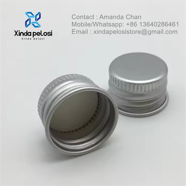 Food Grade Aluminum Cosmetics Lid Metal Aluminum Screw Cover Cap