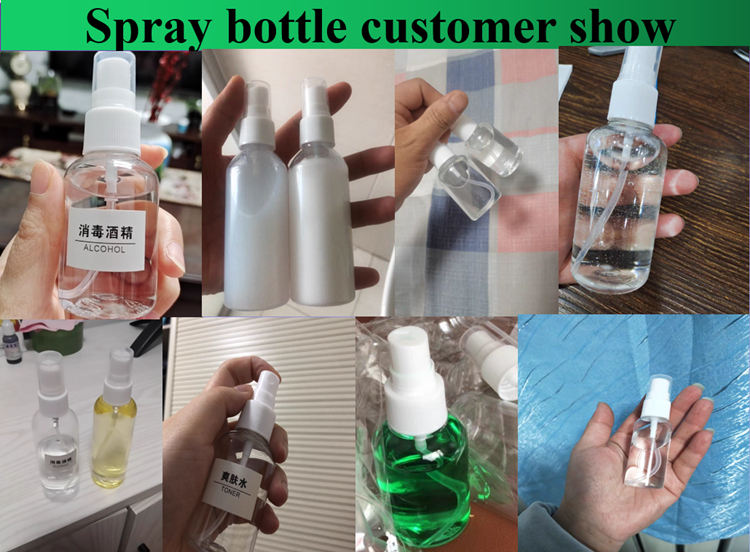 Round 100ml Pet Spray Bottle 150ml Amber Plastic Spray Bottles