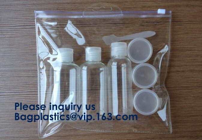 Biodergadable Customized Pvc Plastic Zipper Slider Bag Makeup Zipper Bag For Travel Slider Zipper Bag With Zipper