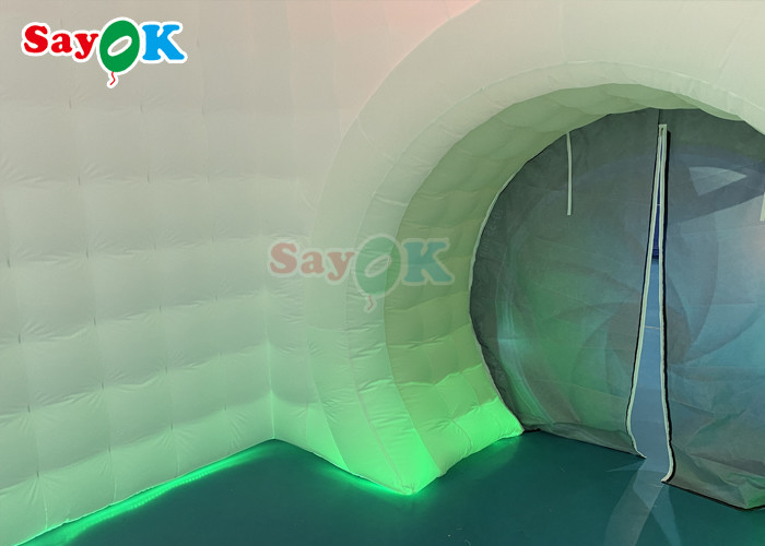Inflatable Party Tent Fire Proof Removeable LED Air Pump Photo Booth Camera Shape For Advertising
