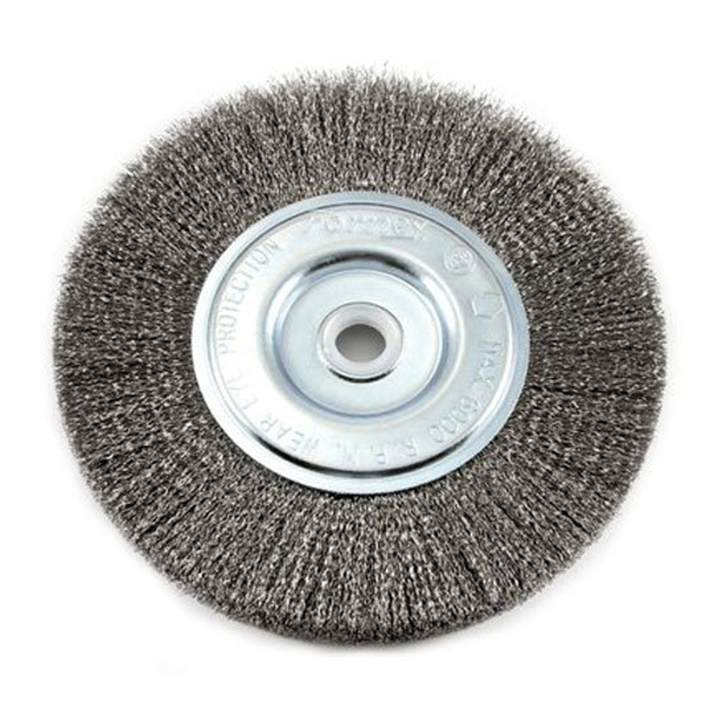 Metal Polishing Crimped Brass Wire Wheel Brush , Durable Rotary Wire Brush