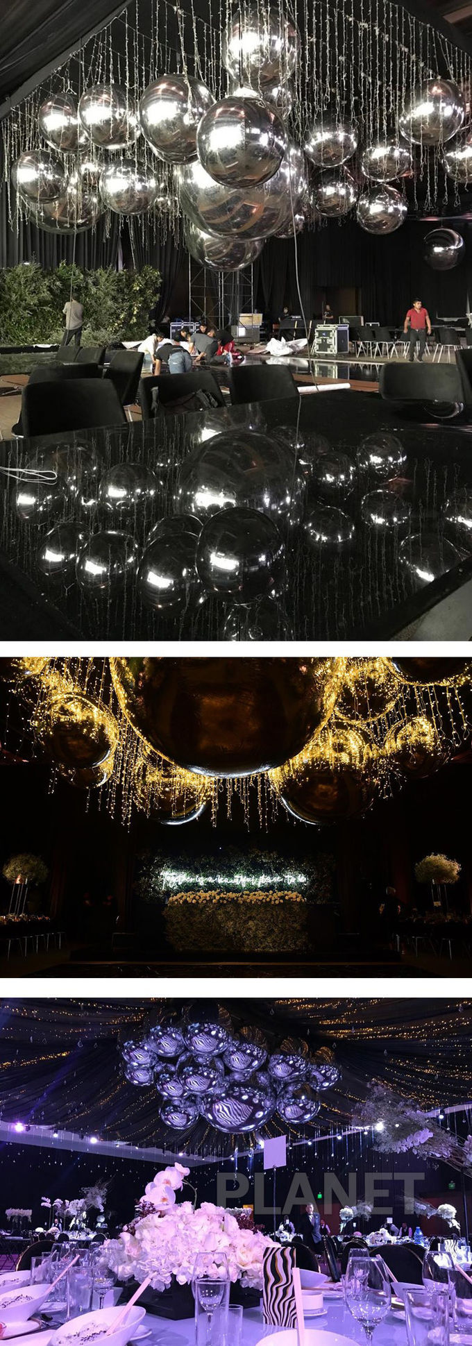 Dazzle Color Reflective PVC Inflatable Mirror Ball For Decoration
