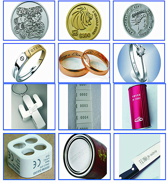 High Speed Portable Fiber Laser Marking Machine 20W EZCAD Control Software For Metals