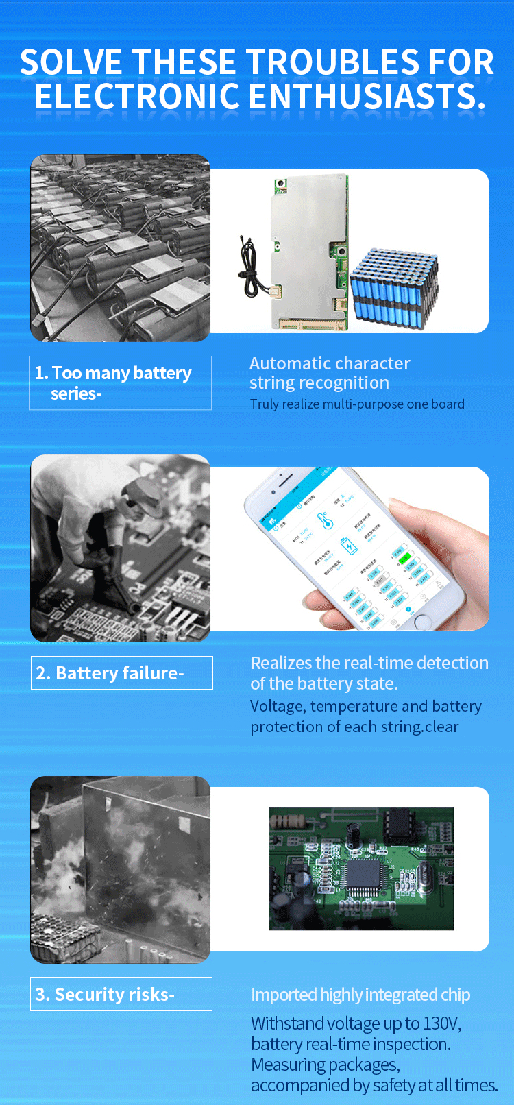 13s 14s 15s 16s 50a 60a 70a Lithium Ion Battery Bms Board For Motorcycle