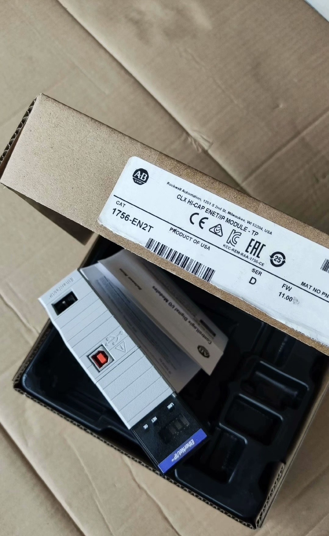 Allen Bradley 1756-EN2T CLX ENet/IP 100M