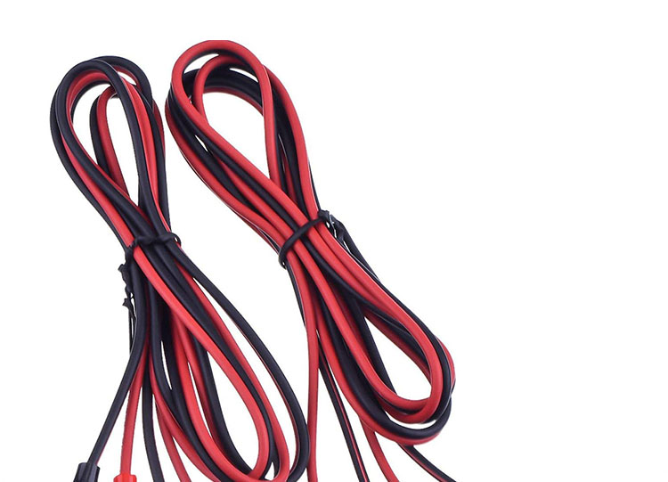 12v Double Ended Black Red Electrical Test Leads Jumper Wire Alligator Crocodile Clips Cable