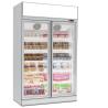 Buy cheap 2 Door Upright Glass Door Freezer Condensing Unit Top Mounted Plug In Type from wholesalers