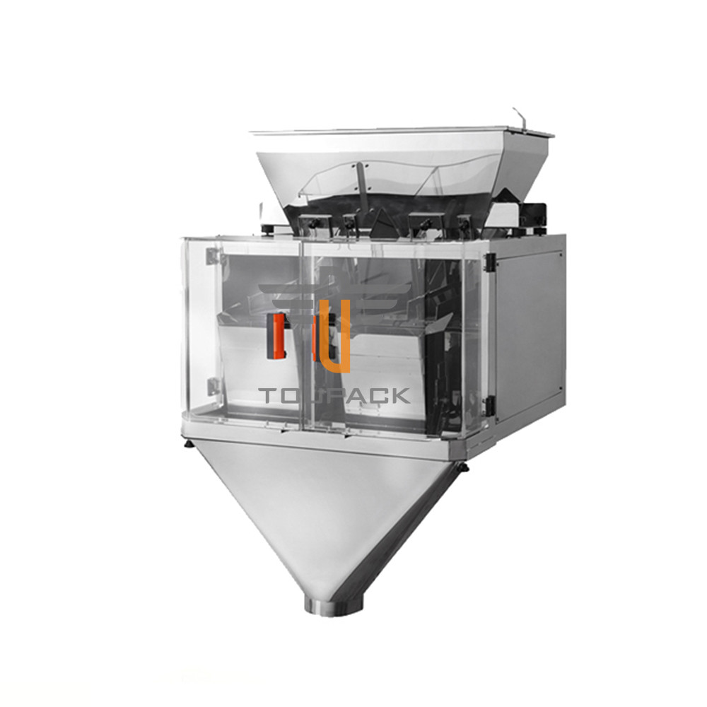 Double Head Linear Weigher Stainless Steel 304 Combination Packing For Small Granule