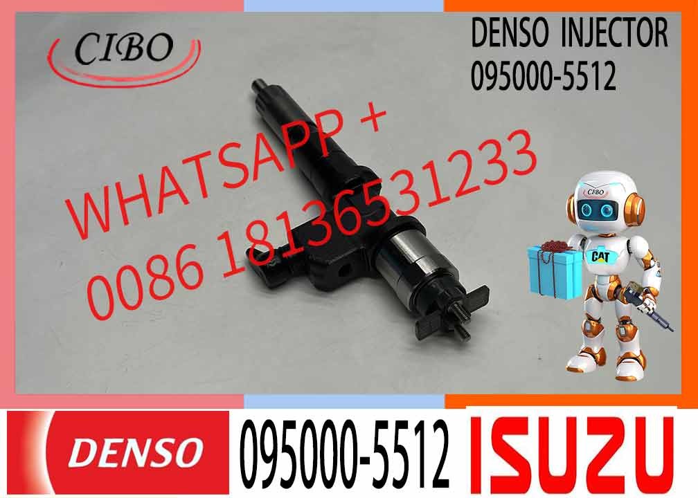 High Quality Common Rail Injector 095000-5512 095000-5513 095000-5514 For 6WF1 6WG1 Diesel Nozzle Assembly