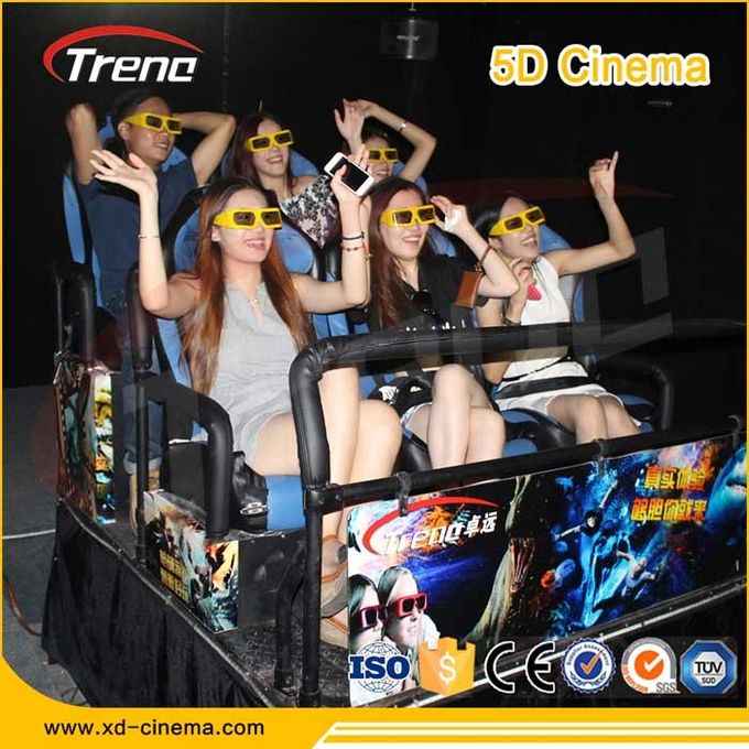 Multiplayer CS Fights Shooting Games 7D Cinema Simulator Rider Metal Screen 6 / 9 Seats