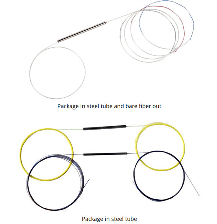 Mini Steel Tube 5/95 Star 8×8 FBT Optical Fiber Coupler