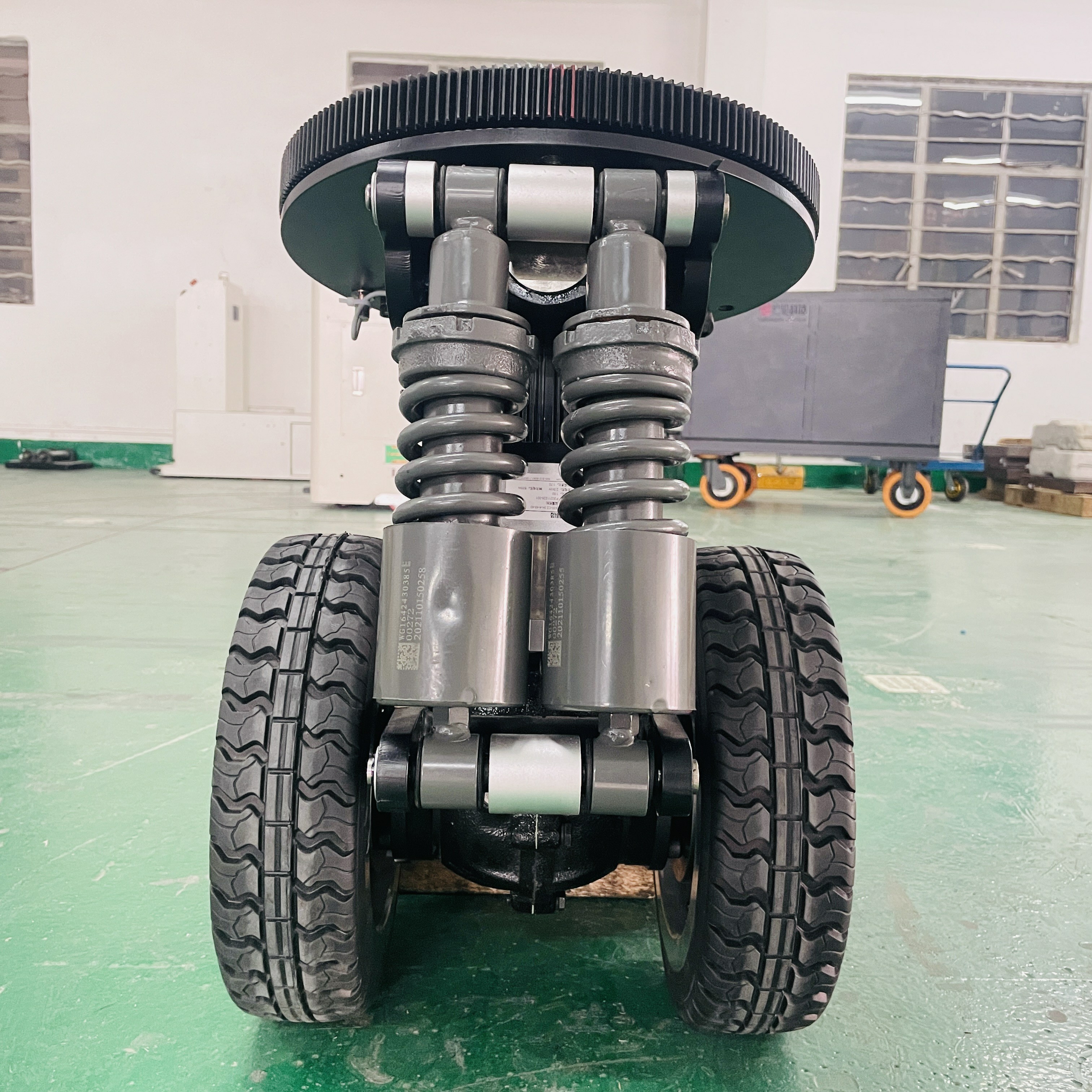 Rubber Double Wheel Differential 3000KG AC Motor Drive Wheel For Factory Agv