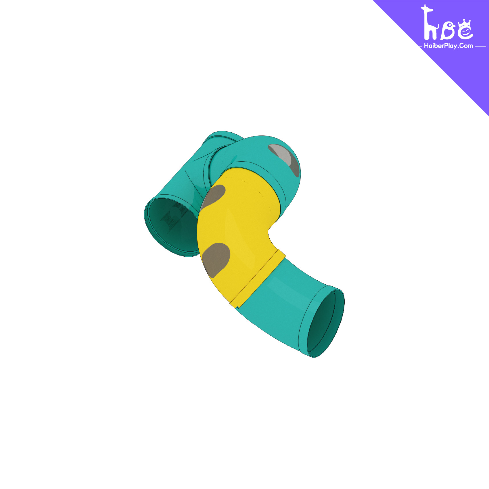 FDA-Grade HDPE Slide Durable Fiberglass Reinforced Design For Haiber Playground
