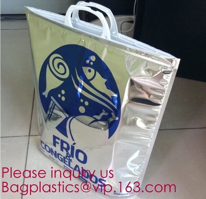 Aluminum Foil Food Use Disposable Cooler Bag Insulated Thermal Bag Organizer Storage Frozen Lunch Bag bagease bagplastic