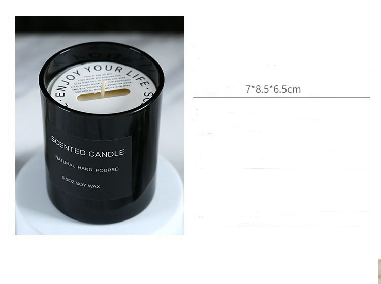 Custom Logo Glass Candle Jars Package with Ribbon Luxury Paperboard Candle Box Packaging
