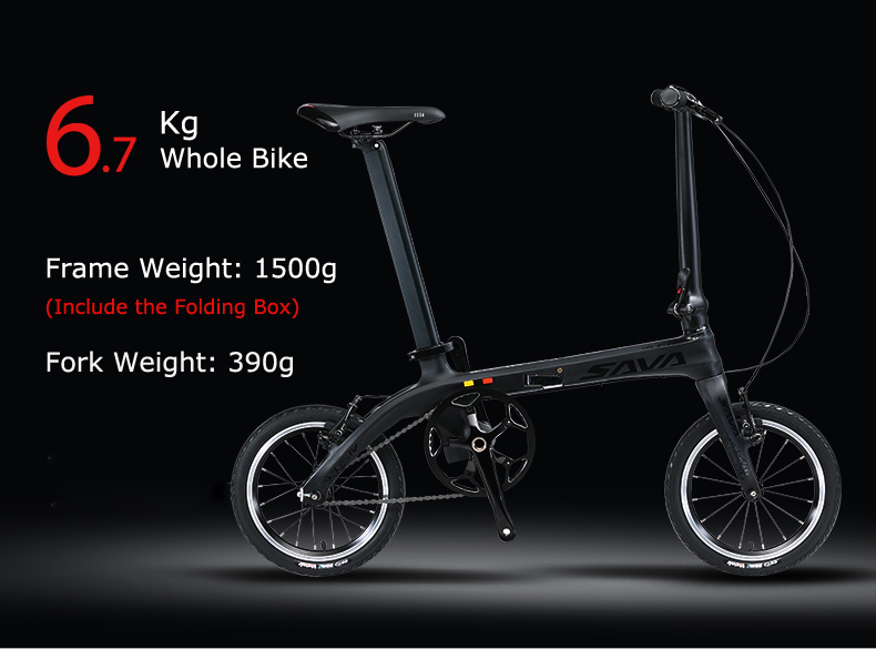 Sava Z0 Carbon Folding Bike , 14 inch foldable carbon fiber bike