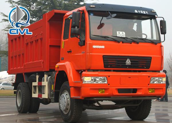 Heavy Duty Dump Truck 8 Ton 4 X 2 , SINOTRUK SWZ Diesel Tipper Truck for Sale 6