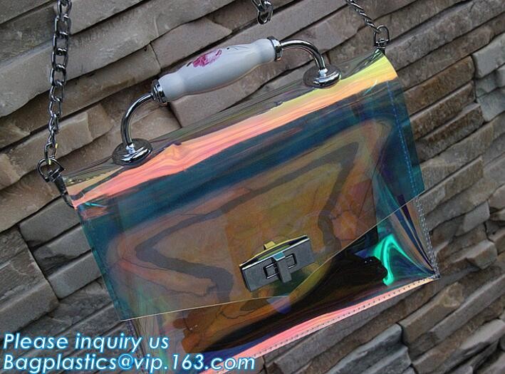 pvc handbag with small bag, PVC Transparent Fashionable Handbag Shoulder Bag Crossbody handBag, pvc carrier, carrier han