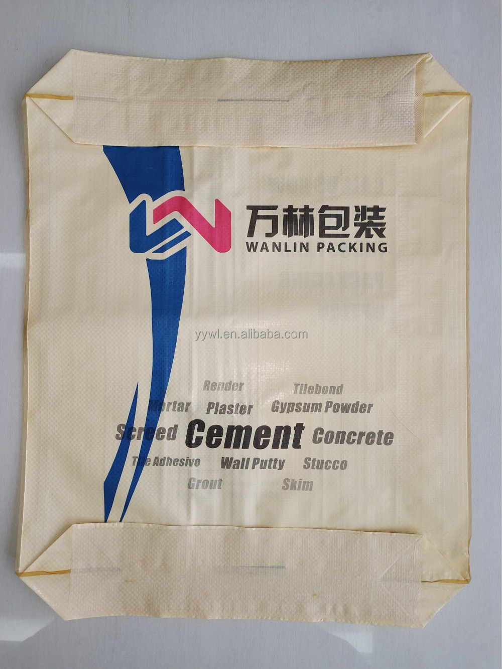 Custom Logo Empty Cement Base Valve Woven Polypropylene Bags 20KG 40 KG 50 KG