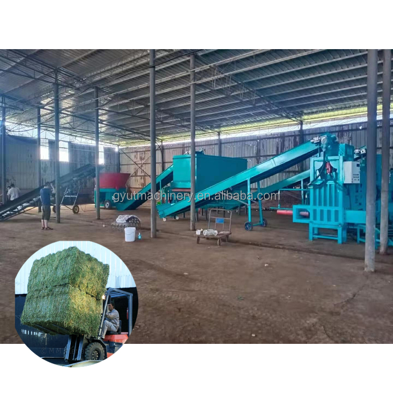 Baling Packing Automatic Horizontal Hydraulic Alfalfa Hay Sawdust Rice Husk Cotton Seed Baler Press Machine