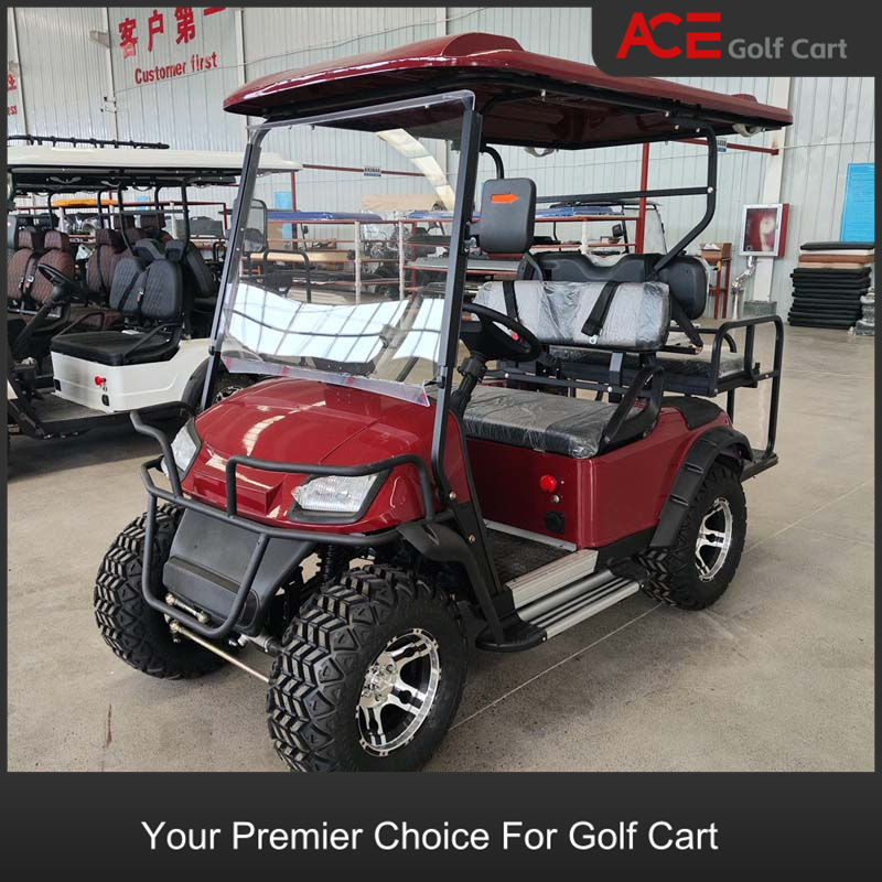 48v 150HA Lithium Battery Electrical Golf Cart Steel Frame Top Speed 35km/H
