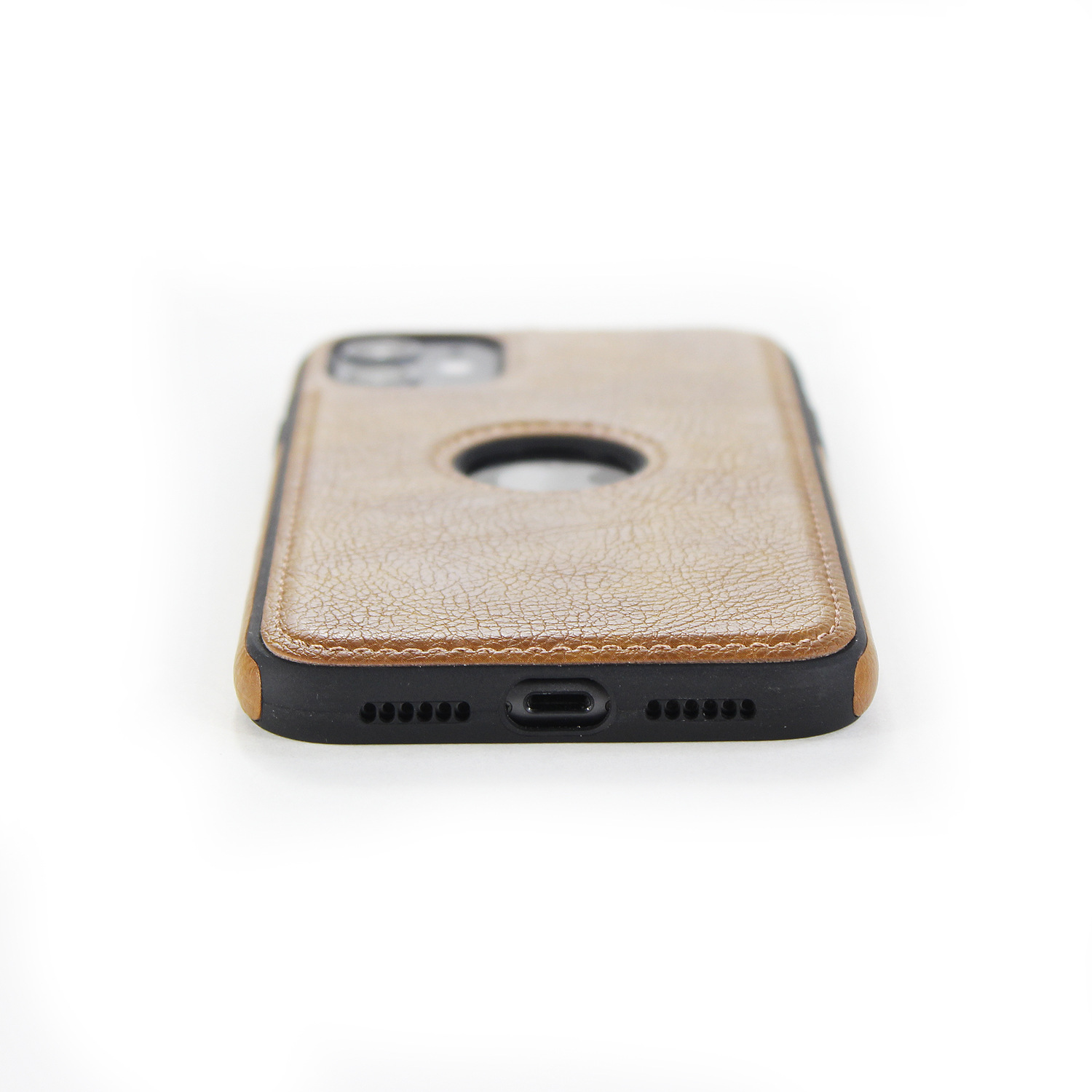 Iphone 12 Pro Max Car Line Stitching PU PC Leather Soft Phone Cover Luxury Cell Case