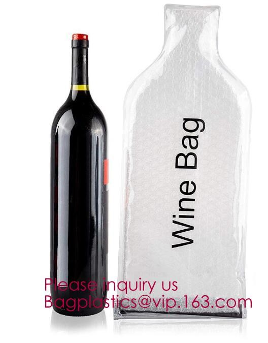 Bottle Protector Bubble Travel Bag,Travel Trip Bag With Bubble Inside And Double Zip lockks,Sleeve Travel Bag - Inner Skin