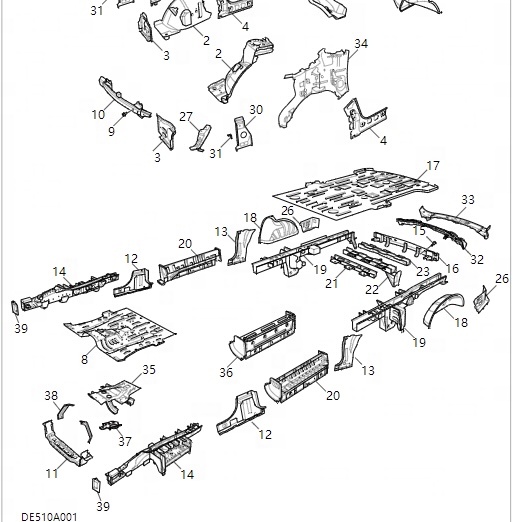 Maxus G10 All Types Auto Parts Spare Parts OE NO. C00000000 for Car Make Maxus