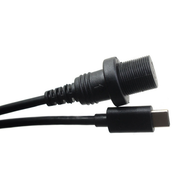 Waterproof USB3.0 Charging Cable 0.3m 1m For Car Yacht Dashboard