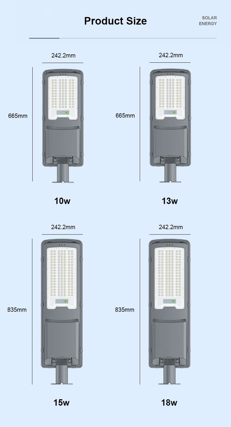 Road Lighting Intergrated All in Two LED Solar Powered Street Light Outdoor Ip65 Waterproof