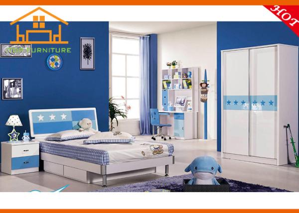 line drawing fashion style kids furniture bedroom Solid Wooden Bunk Bed for Kids