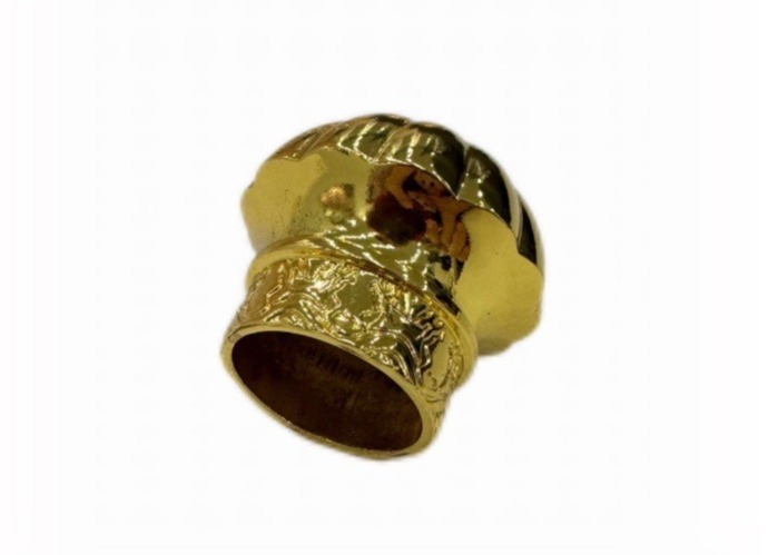 Customized Dome Shaped Metal Perfume Cap Zinc Perfume Glass Bottle Lids