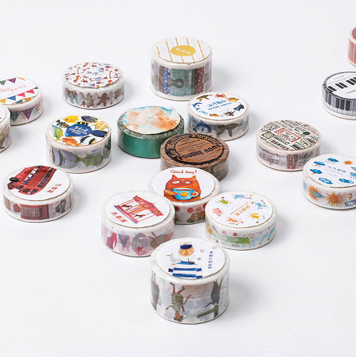 Natural Color Washi Masking Tape, Sticky Paper For DIY, Decorative Craft, Gift Wrapping