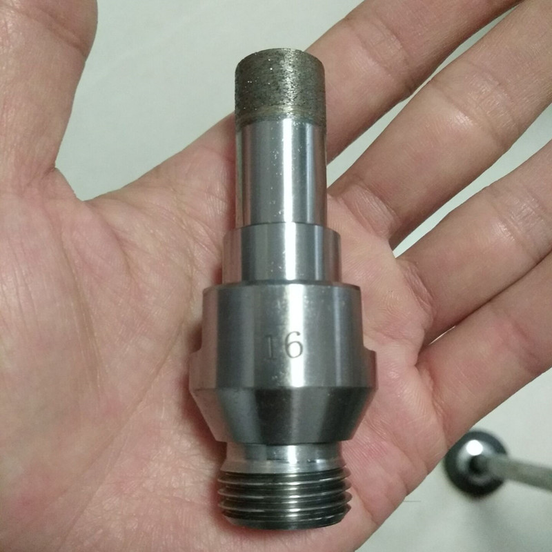 Customized Glass Staight Shank Diamond Drill Bit Set With 65mm Length