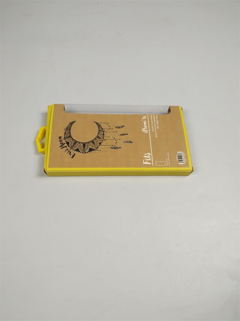 Custom Mobile Phone Case With Window , Folding Color Print Hot Stamp Electronics Packaging Box