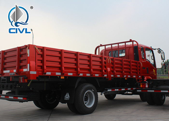 LHD 4X2 6 Tires sidewall truck 4 Tons HOWO SINOTRUK Light Duty Cargo Box Trucks