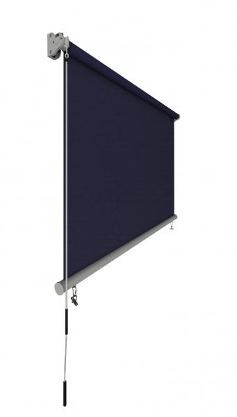 Vertical Window Retractable Awning Remote Courtyard Rolling Curtains