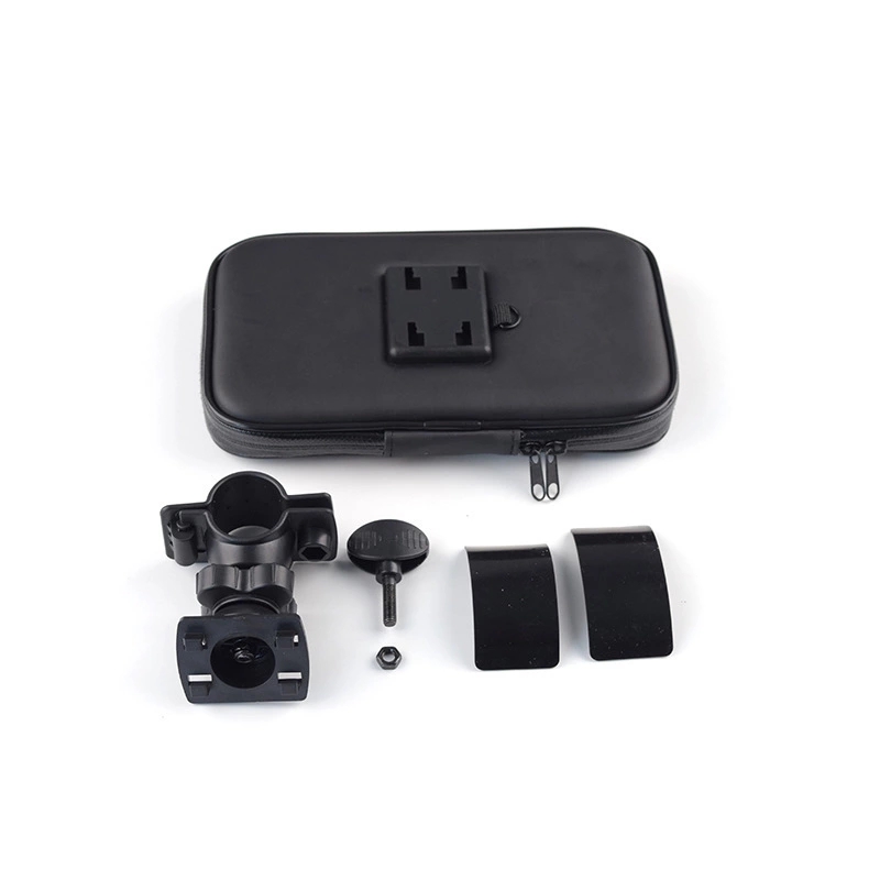 FCC 170g Motorcycle Phone Holder Mount , 360 Rotation Bike Phone Holder Bag