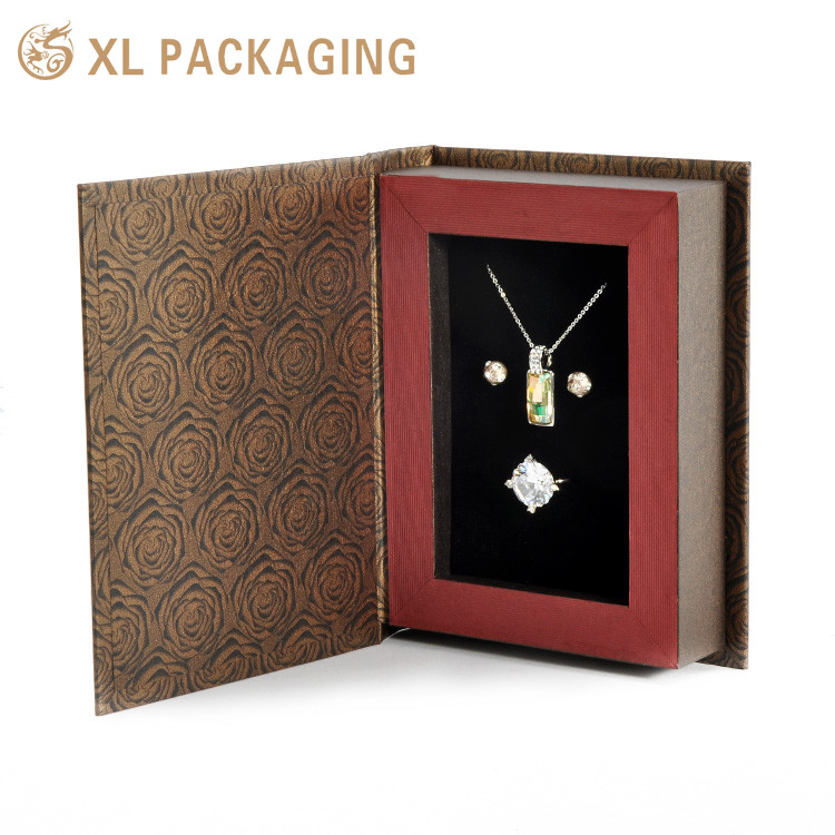 Custom Logo Cardboard Jewelry Packaging Box with Magnetic Closure and CMYK Printing